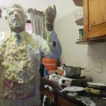 OnlyErotic_69: Naughty Naked Chef Punished with Custard Pies and Batter