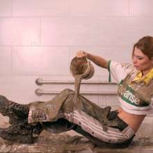 RSSRuinStreetStyle: Free 10minutes Muddy Girl Video: Kpop Girl Mud Bath