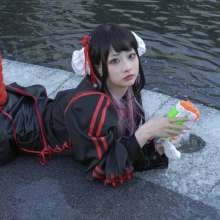 RSSRuinStreetStyle: Wears Chinese-inspired Outfit Cute Girl Gets Soaked in Water Fight