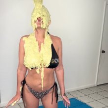Slimed Models: Playboy Model in Her First-Ever Wamming!