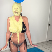 Slimed Models: Playboy Model in Her First-Ever Wamming!