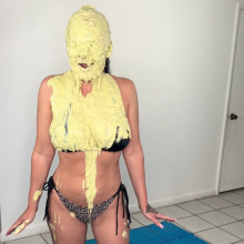 Slimed Models: Playboy Model in Her First-Ever Wamming!