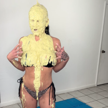 Slimed Models: Playboy Model in Her First-Ever Wamming!