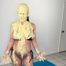 Slimed Models: Playboy Model in Her First-Ever Wamming!