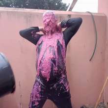 OnlyErotic_69: Slimed and Watered down Wearing All Black