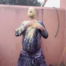 OnlyErotic_69: Slimed and Watered down Wearing All Black