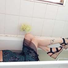 Thefetishgirl: Soaking Wet Dress and Heels