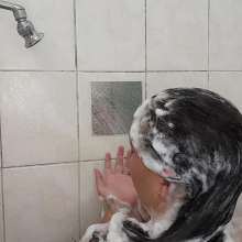 Darkabyss445: Soapy Suds Close up Hair Washing