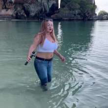 Wet_look_elena: Walk and Swim in the Warm Thai Sea