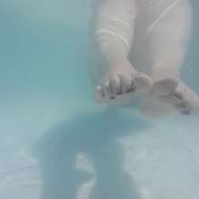 Darkabyss445: Wet Denim Dress Underwater Video