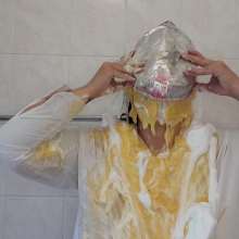 Darkabyss445: White Blouse Messed with Custard Cream Pies
