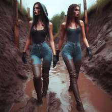 Insi: Drenched jeans