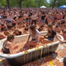 Bobographer: 'Tub in the Park' event--next voted substance was eggs