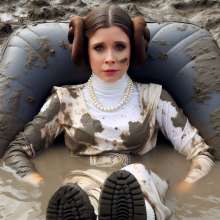 carlosstf33: Princess Leia, princess of wet and muddy...