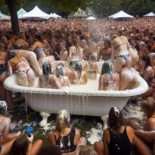 Bobographer: Tub in the Park series--Whipped Cream event