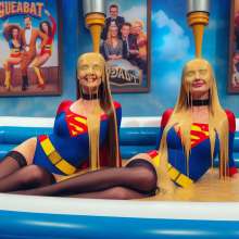 A_I_Wammer: Supergirls in custard