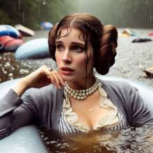 carlosstf33: Princess Leia, princess of wet and muddy...