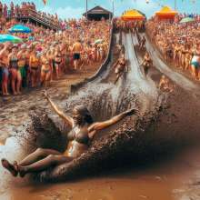 Bobographer: Huge Mud Weekend Event at the Beach--Part 1