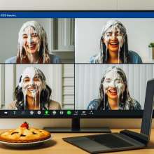 Yt737: Zoom meeting pies