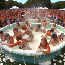 Bobographer: Tub in the Park series--Whipped Cream event