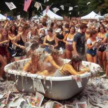 Bobographer: "Tub in the Park"--Paper Mach