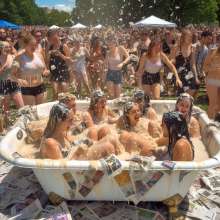 Bobographer: "Tub in the Park"--Paper Mach