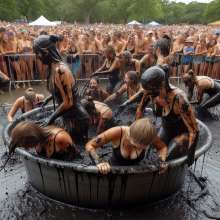 Bobographer: Tub in the Park series--Black Sludge