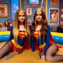 A_I_Wammer: Supergirls in custard
