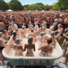 Bobographer: Tub in the Park series--Whipped Cream event