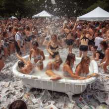 Bobographer: "Tub in the Park"--Paper Mach
