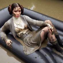 carlosstf33: Princess Leia, princess of wet and muddy...
