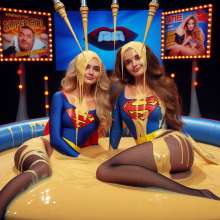 A_I_Wammer: Supergirls in custard