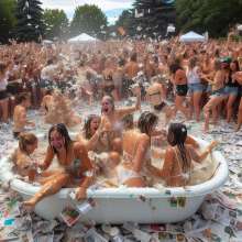 Bobographer: "Tub in the Park"--Paper Mach