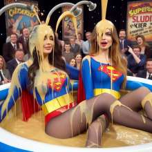 A_I_Wammer: Supergirls in custard