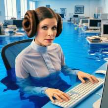 carlosstf33: Princess Leia, princess of wet and muddy...