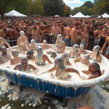 Bobographer: Tub in the Park series--Whipped Cream event