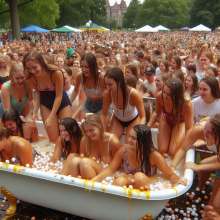 Bobographer: 'Tub in the Park' event--next voted substance was eggs