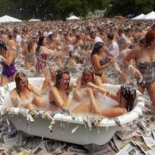 Bobographer: "Tub in the Park"--Paper Mach