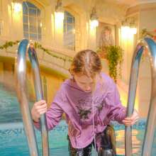 Wet Live Team: Alice Is Delighted with Getting Wet in Her Casual Outfit