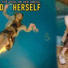 Wet Live Team: Alice Swam in the Pool in Her Dress and Enjoyed Herself