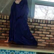 WetlookFashion: Angel Swims In Her Stunning Blue Evening Gown