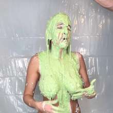 Slimed Models: Ashley Gets Savory Pied and Slimed