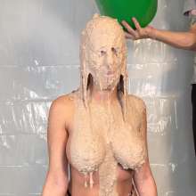 Slimed Models: Ashley Slimed With Canned Dog Food