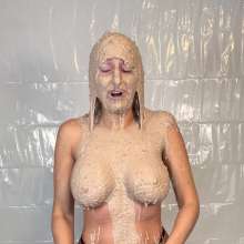 Slimed Models: Ashley Slimed With Canned Dog Food
