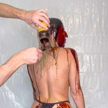 Slimed Models: Ashley Tar, Feathered, and Pied