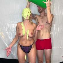 Slimed Models: Ashley Vs. Drew: Drew Slimes Ashley