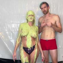 Slimed Models: Ashley Vs. Drew: Drew Slimes Ashley