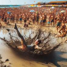 Bobographer: Huge Mud Weekend Event at the Beach--Part 2
