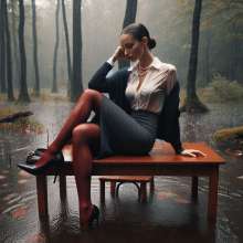 carlosstf33: Wet and muddy Shoes--nude, pantyhosed or stockinged legs