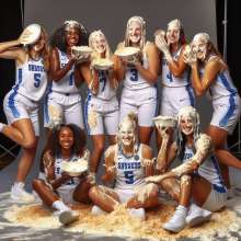 Yt737: University athletic teams getting messy for media day